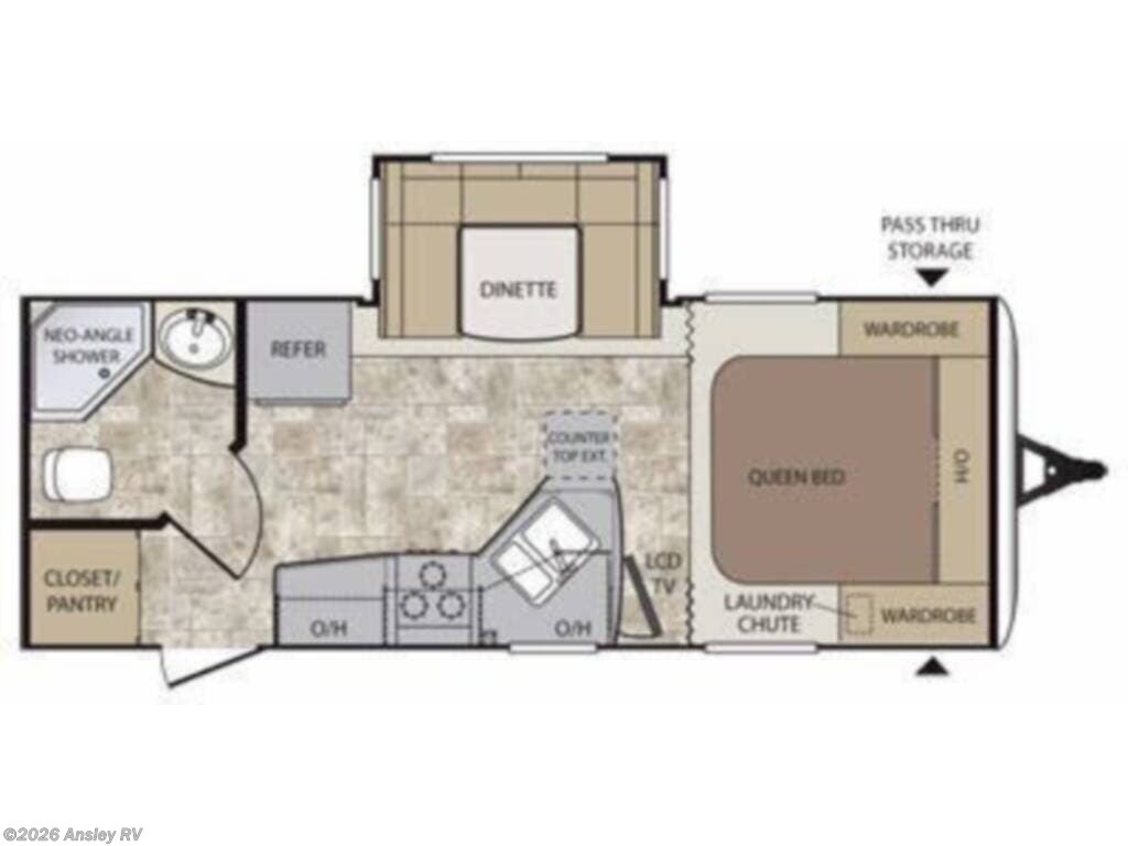 2014 Keystone Cougar 21RBS - Used Travel Trailer for sale by Ansley RV in Duncansville, Pennsylvania