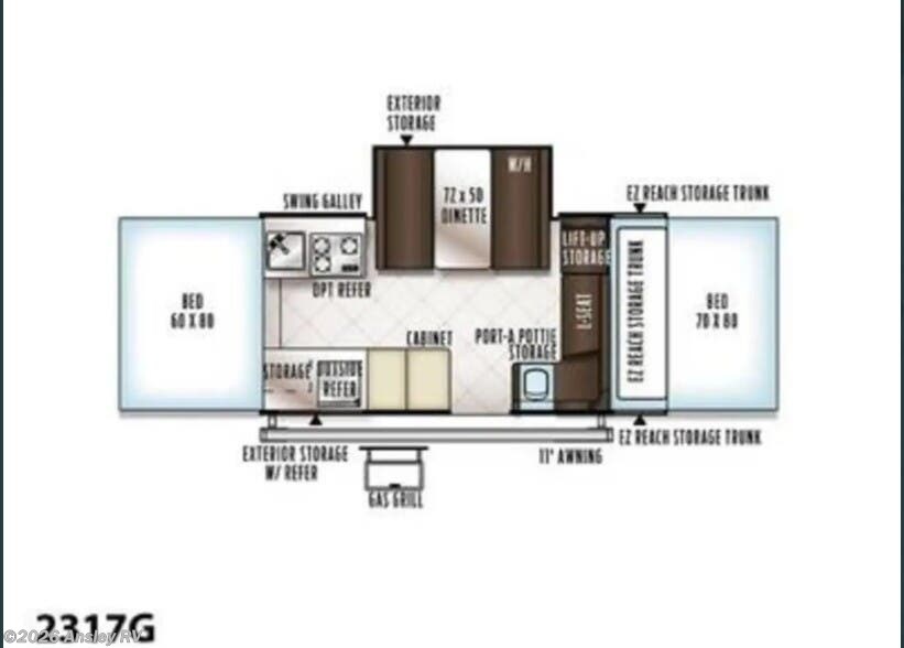 2018 Forest River Rockwood Premier 2317G - Used Popup For Sale by Ansley RV in Duncansville, Pennsylvania