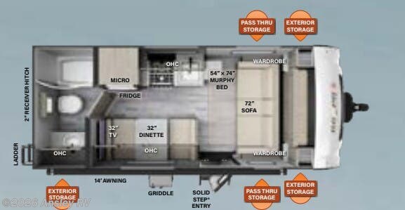 2023 Forest River Flagstaff E-Pro E19FD - Used Travel Trailer For Sale by Ansley RV in Duncansville, Pennsylvania
