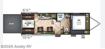 2019 Forest River Vengeance Rogue 25V - Used Toy Hauler For Sale by Ansley RV in Duncansville, Pennsylvania features Auxiliary Battery, Smoke Detector, Microwave, Toilet, Water Heater