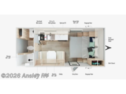 Stock Image for 2026 Winnebago 15RB (options and colors may vary)