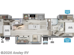 Stock Image for 2026 Grand Design 362TBS (options and colors may vary) 2026 Grand Design Reflection 362TBS - New Fifth Wheel for sale by Ansley RV in Duncansville, Pennsylvania