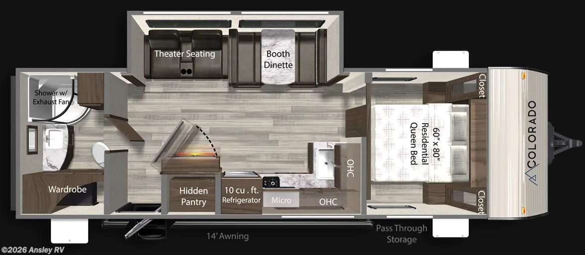 Stock Image for 2025 Dutchmen 260RBC (options and colors may vary)
