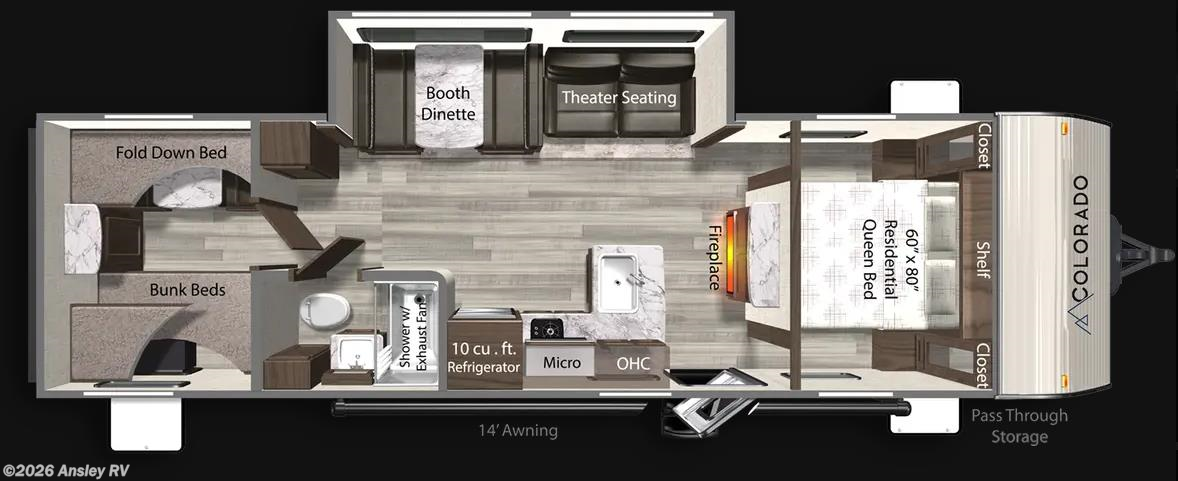 Stock Image for 2025 Dutchmen 280BHC (options and colors may vary)