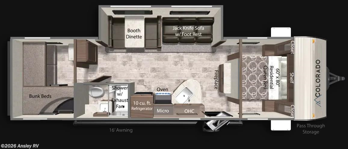 Stock Image for 2025 Dutchmen 29BHC (options and colors may vary)