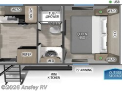 Stock Image for 2026 Forest River 16CM (options and colors may vary) 2026 Forest River Cherokee Wolf Pup 16CM - New Travel Trailer for sale by Ansley RV in Duncansville, Pennsylvania