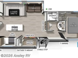 Stock Image for 2026 Forest River 304SR (options and colors may vary) 2027 Forest River Cherokee Wolf Den 304SR - New Travel Trailer for sale by Ansley RV in Duncansville, Pennsylvania