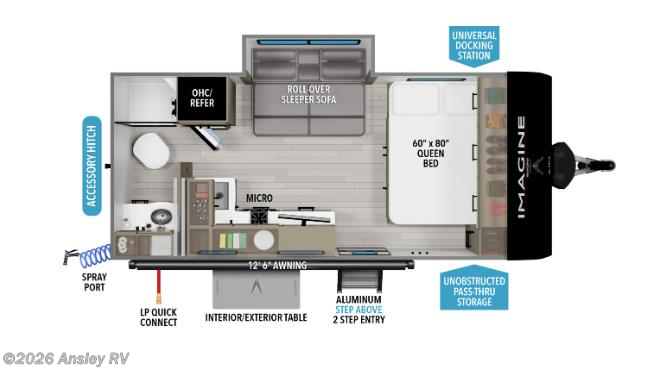 2026 Grand Design Imagine AIM 16MLA - New Travel Trailer for sale by Ansley RV in Duncansville, Pennsylvania