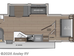 Stock Image for 2026 Jayco 263BHSW (options and colors may vary) 2026 Jayco Jay Flight SLX 263BHSW - New Travel Trailer for sale by Ansley RV in Duncansville, Pennsylvania