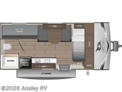 Stock Image for 2026 Jayco 170BHW (options and colors may vary) 2026 Jayco Jay Flight SLX 170BHW - New Travel Trailer for sale by Ansley RV in Duncansville, Pennsylvania