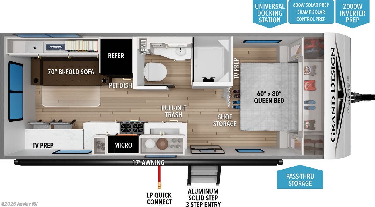 2026 Grand Design Transcend Xplor 21RLX - New Travel Trailer for sale by Ansley RV in Duncansville, Pennsylvania
