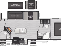 Stock Image for 2026 Keystone 330BKQ (options and colors may vary) 2026 Keystone Bullet Premium 330BKQ - New Travel Trailer for sale by Ansley RV in Duncansville, Pennsylvania