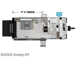 Stock Image for 2026 Grand Design 17MAV (options and colors may vary) 2026 Grand Design Momentum MAV 17MAV - New Toy Hauler for sale by Ansley RV in Duncansville, Pennsylvania