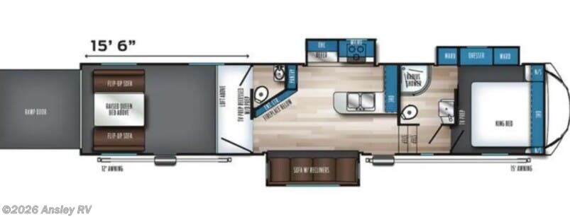 2022 Forest River Vengeance Rogue Armored 383G2 - Used Toy Hauler For Sale by Ansley RV in Duncansville, Pennsylvania