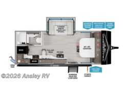 Stock Image for 2025 Grand Design 20MKX (options and colors may vary) 2026 Grand Design Transcend Xplor 20MKX - New Travel Trailer for sale by Ansley RV in Duncansville, Pennsylvania
