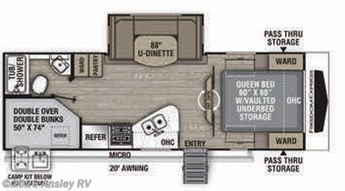 2021 Coachmen Freedom Express Ultra Lite 257 BHS - Used Travel Trailer for sale by Ansley RV in Duncansville, Pennsylvania