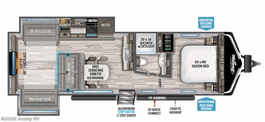 2021 Grand Design Imagine 3100RD - Used Travel Trailer for sale by Ansley RV in Duncansville, Pennsylvania