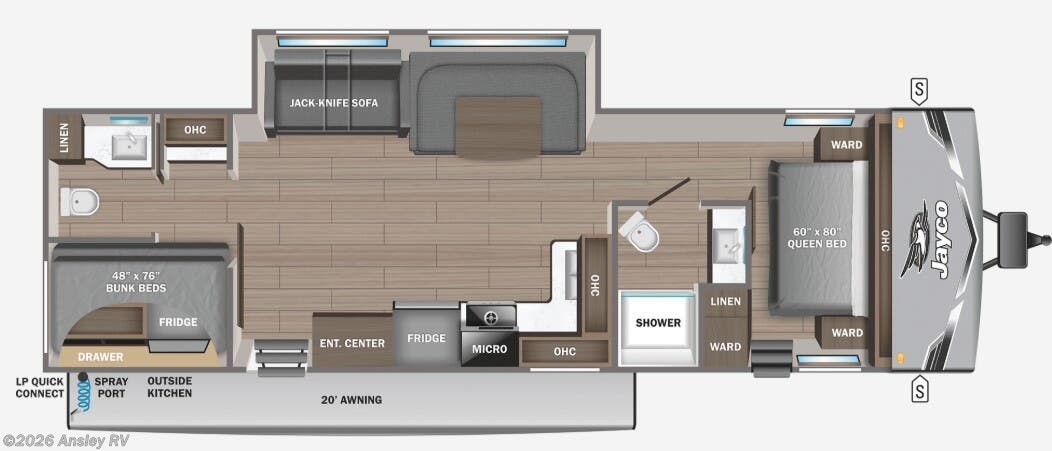 2026 Jayco Jay Flight SLX 330TBS - New Travel Trailer For Sale by Ansley RV in Duncansville, Pennsylvania