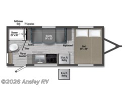 Stock Image for 2025 Winnebago 1720FB (options and colors may vary) 2025 Winnebago Micro Minnie 1720FB - Used Travel Trailer for sale by Ansley RV in Duncansville, Pennsylvania