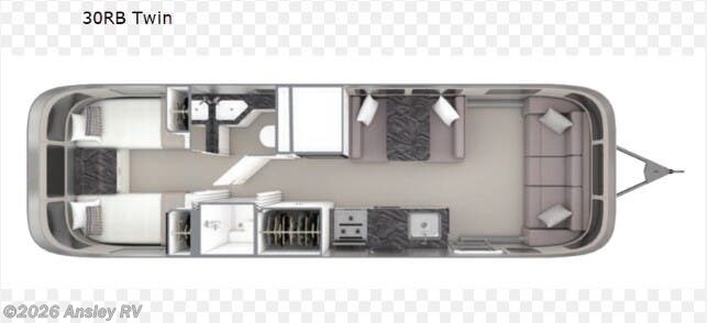 2024 Airstream Classic 30RBT - Used Travel Trailer For Sale by Ansley RV in Duncansville, Pennsylvania features Smart TV, Heat Pump, Screen Door, Converter, TV