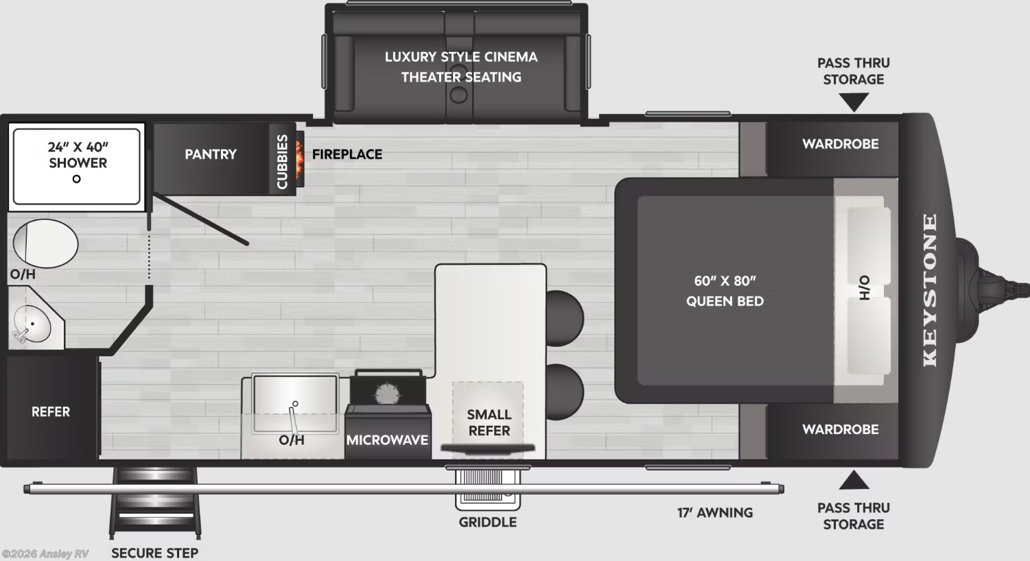 2026 Keystone Bullet Crossfire 208RKS - New Travel Trailer For Sale by Ansley RV in Duncansville, Pennsylvania
