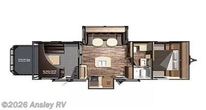 2017 Highland Ridge Highlander HT31RGR - Used Travel Trailer For Sale by Ansley RV in Duncansville, Pennsylvania features Generator, 50 Amp Service, Power Awning, Black Tank Flush, Awning