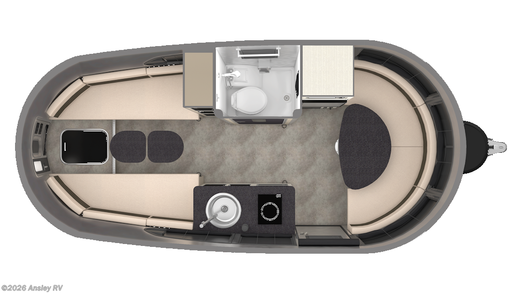 Floorplan of 2026 Airstream Basecamp Xe 20Xe
