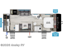 Stock Image for 2026 Grand Design 23LDE (options and colors may vary) 2027 Grand Design Imagine XLS 23LDE - New Travel Trailer for sale by Ansley RV in Duncansville, Pennsylvania