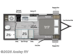 Stock Image for 2025 Winnebago 15RB (options and colors may vary) 2025 Winnebago Access 15RB - Used Travel Trailer for sale by Ansley RV in Duncansville, Pennsylvania
