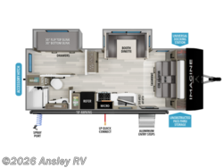 Stock Image for 2026 Grand Design 22BHE (options and colors may vary) 2027 Grand Design Imagine XLS 22BHE - New Travel Trailer for sale by Ansley RV in Duncansville, Pennsylvania