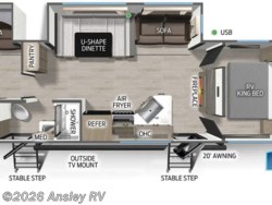 Stock Image for 2026 Forest River 301BH (options and colors may vary) 2027 Forest River Cherokee Wolf Den 301BH - New Travel Trailer for sale by Ansley RV in Duncansville, Pennsylvania