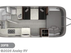 Stock Image for 2022 Airstream 20FB (options and colors may vary) 2022 Airstream Caravel 20FB - Used Travel Trailer for sale by Ansley RV in Duncansville, Pennsylvania