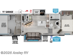 Stock Image for 2026 Grand Design 320G (options and colors may vary) 2027 Grand Design Momentum G-Class 320G - New Toy Hauler for sale by Ansley RV in Duncansville, Pennsylvania