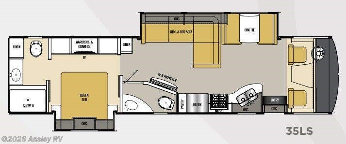 Floorplan of 2016 Coachmen Mirada 35LS