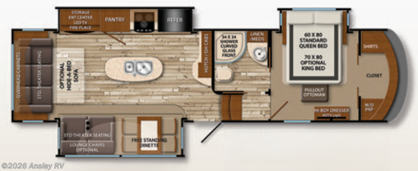 Floorplan of 2015 Grand Design Solitude X-Series 320X