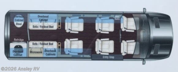 2020 Midwest Daycruiser Sprinter RV 3500 170 EXT HT - Used Class B For Sale by Ansley RV in Duncansville, Pennsylvania