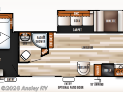 Stock Image for 2017 Forest River 29FKBS (options and colors may vary) 2017 Forest River Salem 29FKBS - Used Travel Trailer for sale by Ansley RV in Duncansville, Pennsylvania