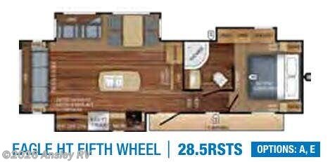 Floorplan of 2018 Jayco Eagle HT 28.5RSTS