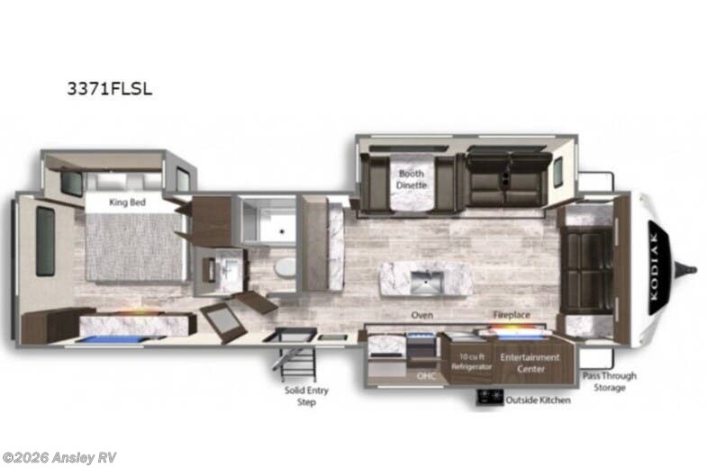 2022 Dutchmen Kodiak Ultimate 3371FLSL - Used Travel Trailer For Sale by Ansley RV in Duncansville, Pennsylvania