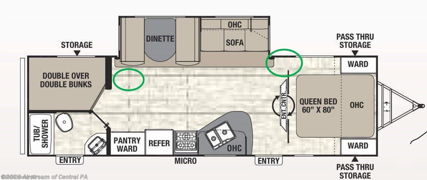 2017 Coachmen Freedom Express Ultra Lite 282 BHDS - Used Travel Trailer For Sale by Ansley RV in Duncansville, Pennsylvania features Stove, Water Heater, Fire Extinguisher, Spare Tire Kit, TV