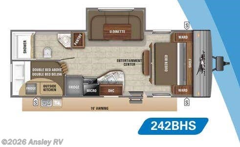 Floorplan of 2020 Jayco Jay Flight SLX 8 242BHS