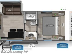 Stock Image for 2026 Forest River 17SC (options and colors may vary) 2027 Forest River Cherokee Wolf Pup 17SC - New Travel Trailer for sale by Ansley RV in Duncansville, Pennsylvania