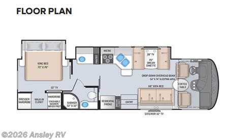2022 Thor Motor Coach Hurricane 31C - Used Class A For Sale by Ansley RV in Duncansville, Pennsylvania