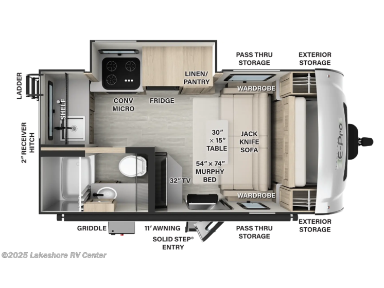 2025 Forest River Flagstaff EPro E15FBS RV for Sale in Muskegon, MI