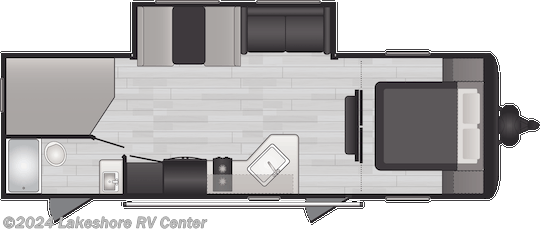 2024 Keystone Hideout 261BH - New Travel Trailer For Sale by Lakeshore RV Center in Muskegon, Michigan