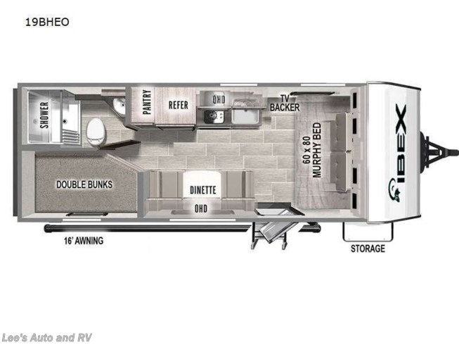 2024 Forest River IBEX 19BHEO - New Travel Trailer For Sale by Lee