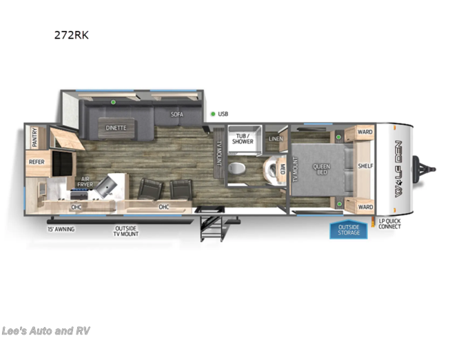 2024 Forest River Cherokee Wolf Den 272RK - New Travel Trailer For Sale by Lee