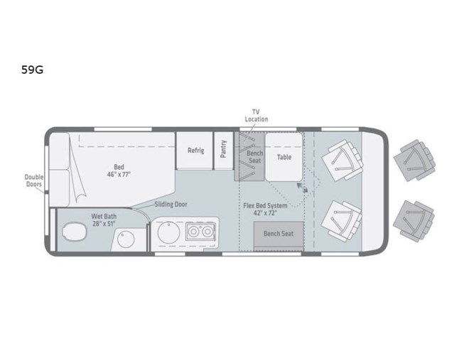 2021 Winnebago Travato 59g Rv For Sale In Forest City Ia 50436 21gghra Rvusa Com Classifieds