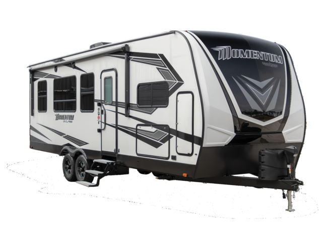 2022 Grand Design Momentum G-Class 31G - New Toy Hauler For Sale by McClain&#39;s Longhorn RV in Sanger, Texas features Slideout, Water Heater, LED Lights, Theater Seating, Skylight