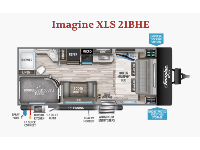 2022 Grand Design Imagine XLS 21BHE - New Travel Trailer For Sale by McClain